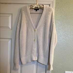 Banana Republic Cream Knit Cardigan